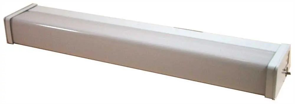 Simkar Wall Light With White End Panels And Acrylic Diffuser, 48 In. 1