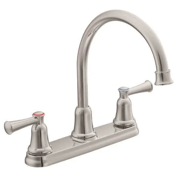 Cleveland Faucet Group Capstone Kitchen Two Handle Hi Arch Spout Lead Free Stainless With Spray 1