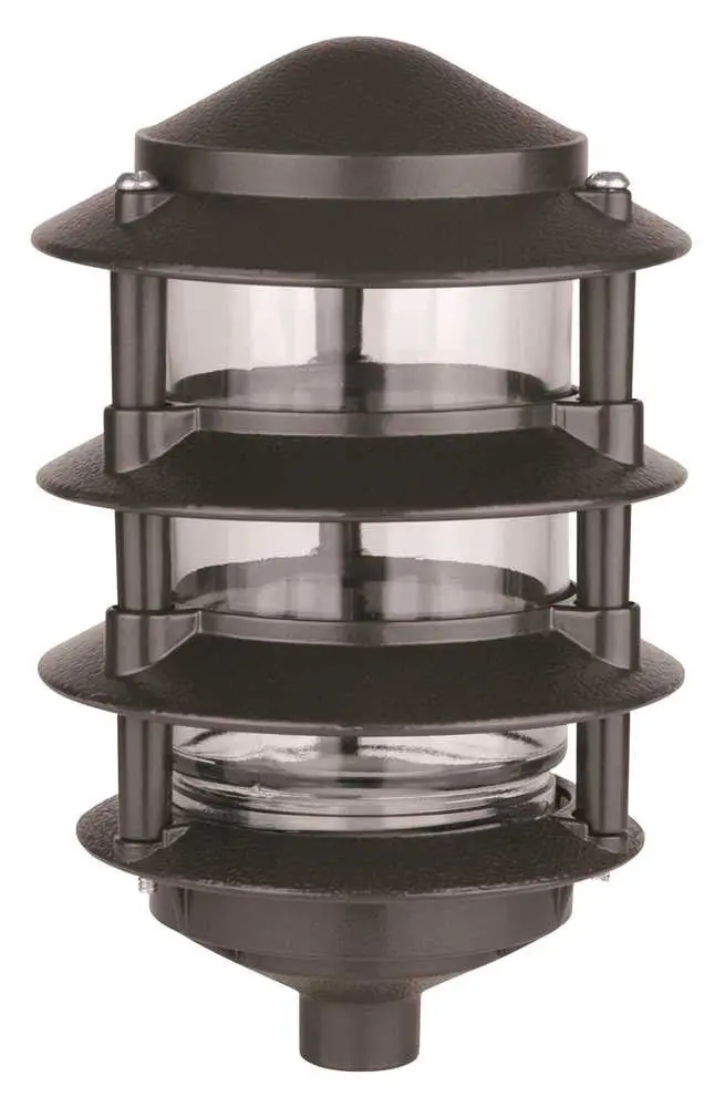 Pagoda 4 Tier Garden Light 100 Watt Bronze 1