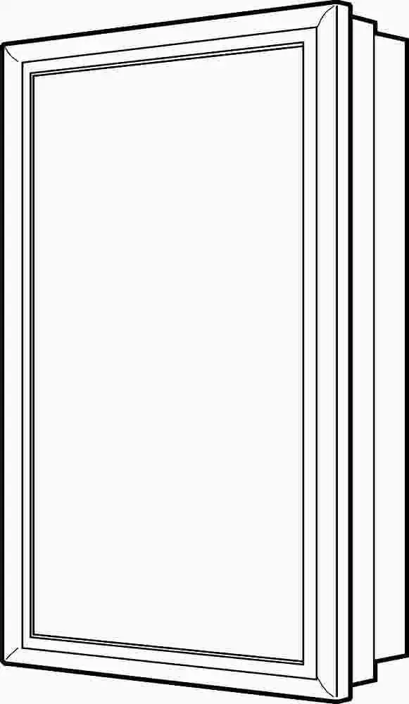 Medicine Cabinet Economy 15 In. X 19-1-2 In. Recessed 1