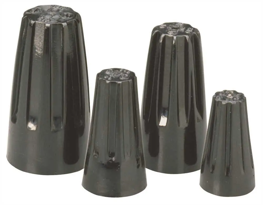 Hi Temp Black Wire Connectors For Tough Environments 100 Per Box 1