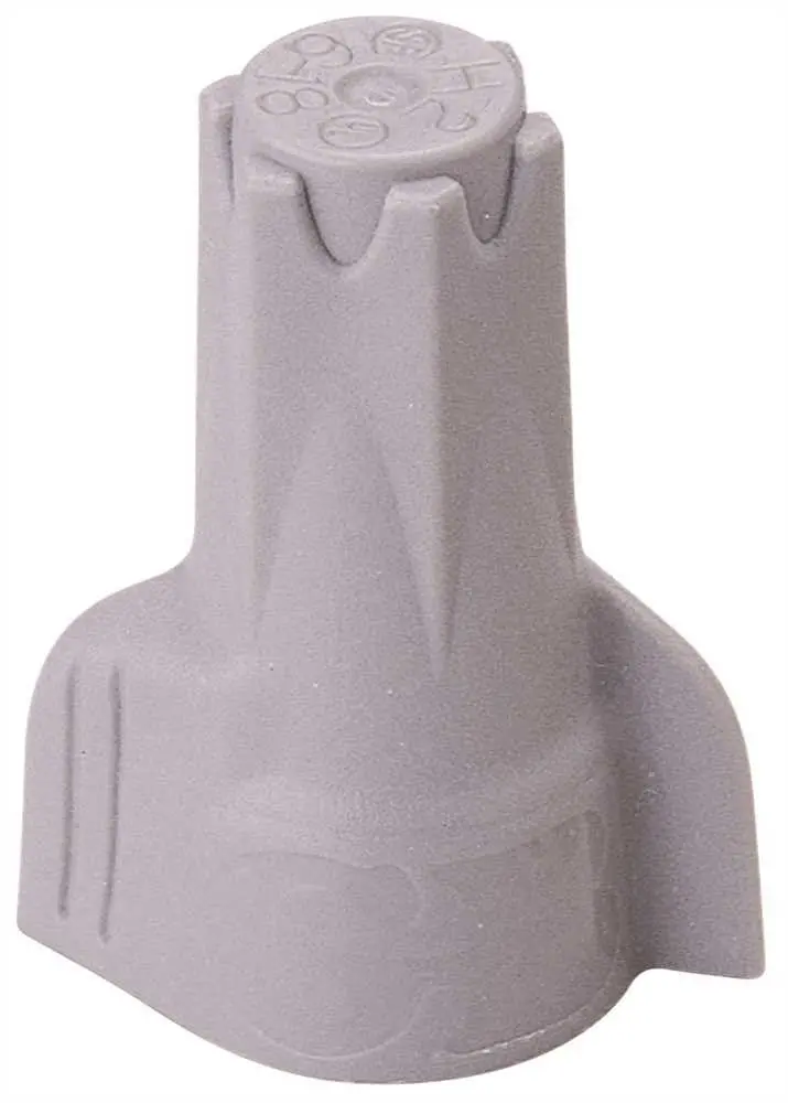 Hex-Lok Multi-Range Wire Connectors Gray 50 Pack 1