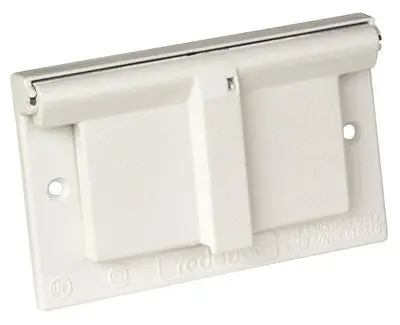 Gfci Weather Protective Cover, White 1