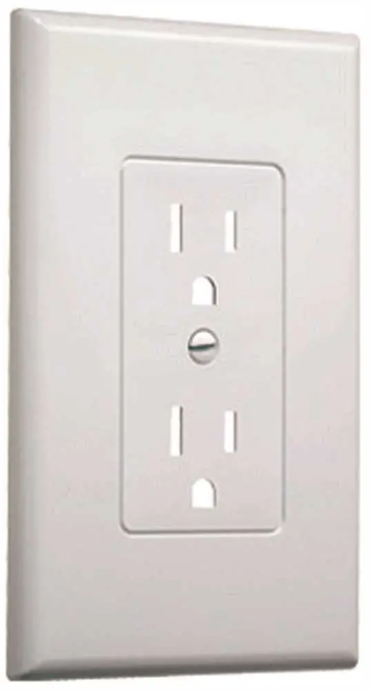 Masque&Reg; Duplex Decorator Wall Plate, White 1