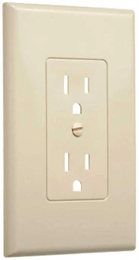 Masque Duplex Decorator Wall Plate Ivory 1