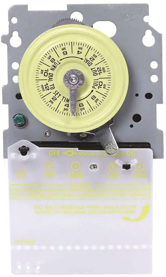 24 Hour Mechanical Time Switch Mechanism Only Spst 120 Volt 1