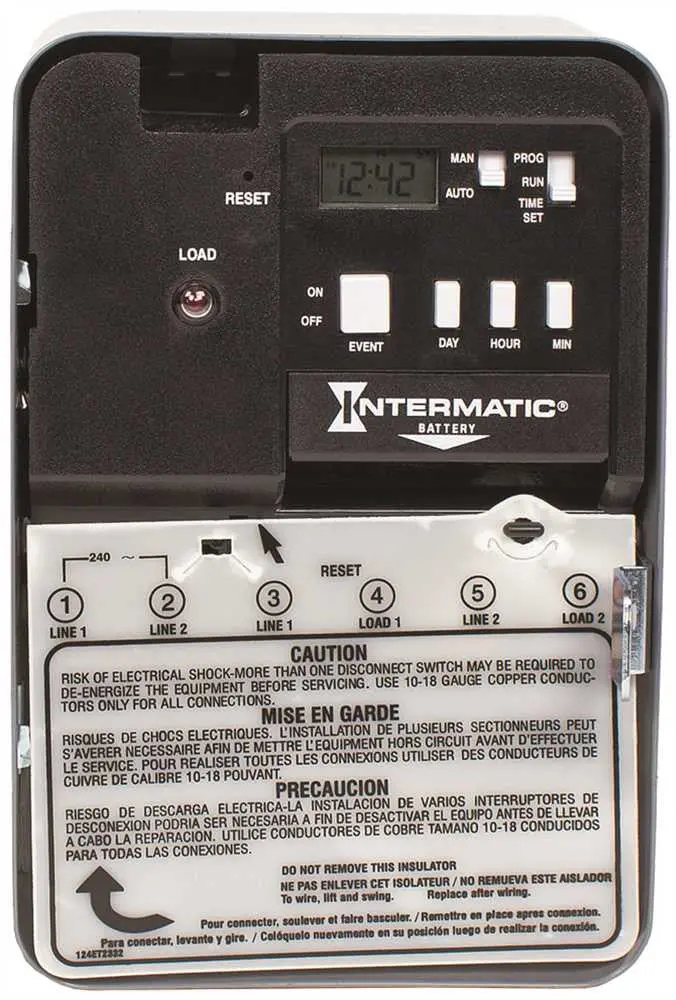 Electronic 7 Day Water Heater Timer Switch, 120 Volts 1