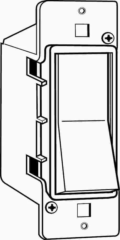Toggle Switch Adapter White 1