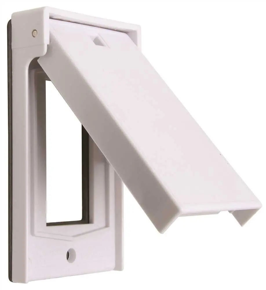 Gfci Single Gang Weatherproof Cover White 1