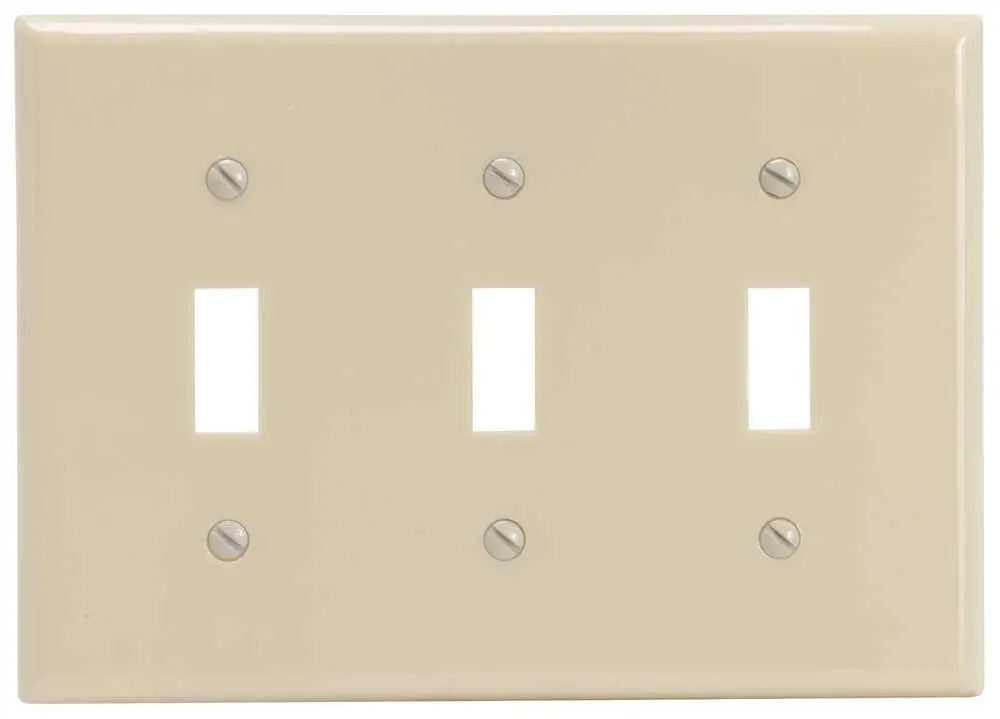 Switch 3 Gang Wallplate Ivory 1