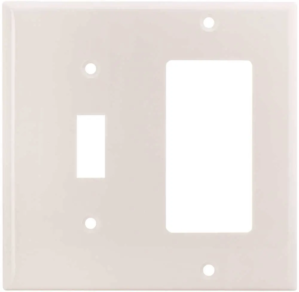 Wall Plate Combo Gfci & Toggle White 1