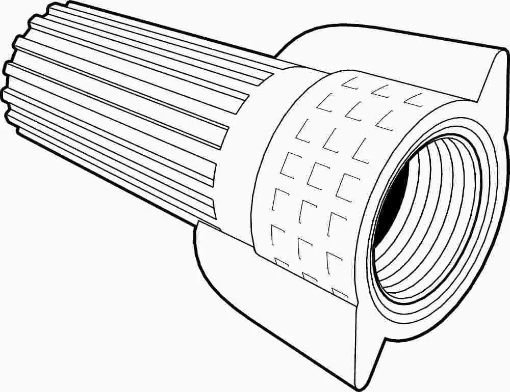 Wing-Type Wire Connector, Tan, 500 Connectors Per Bag 1