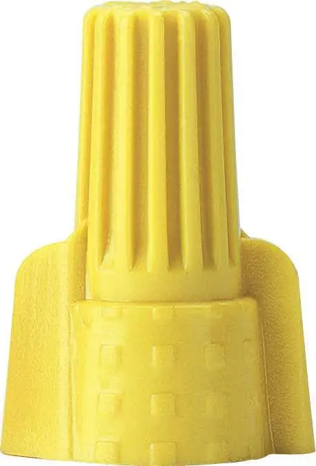 Wing-Type Wire Connector, Yellow, 500 Connectors Per Bag 1