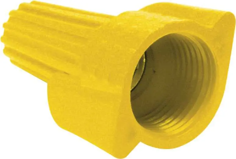 Preferred Industries&Trade; Wing-Type Wire Connector, Yellow, 100 Per Box 1