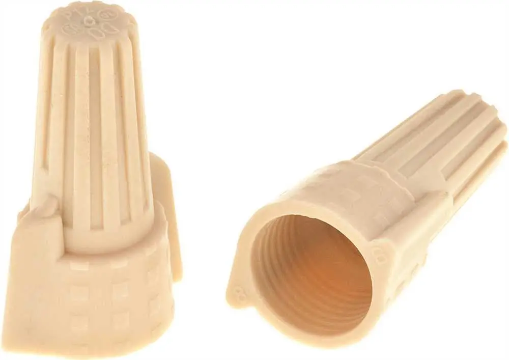 Preferred Industries&Trade; Wing-Type Wire Connector, Tan, 100 Per Box 1