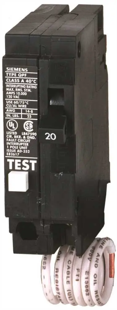 Qp Plug In Gfci Breaker 1 Pole 20 Amp 1