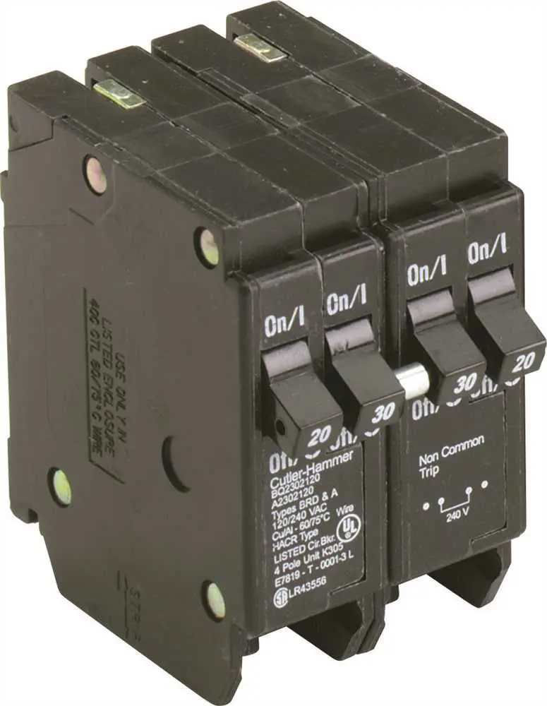 Bq Quad Breaker One 2 Pole 30A X Two 1 Pole 20A It 1