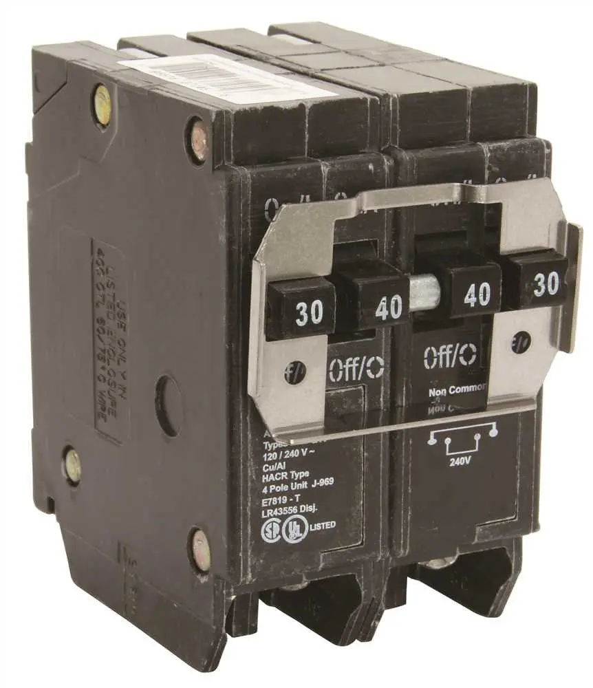 Bq Quad Breaker One 2 Pole 30A X One 2 Pole 40A It 1