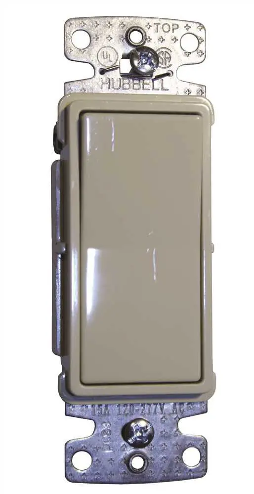 Rocker Switch 3 Way 15 Amp 120 To 277 Volts White 1