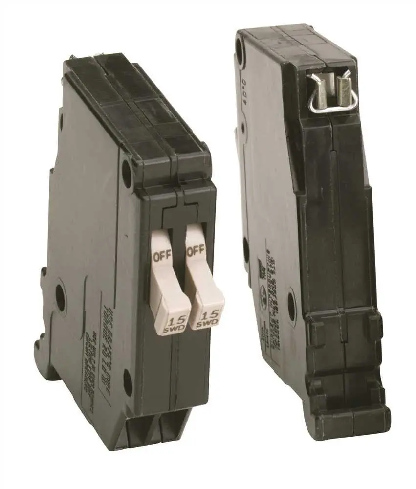 Eaton&Reg; Ch Series Single-Pole Twin Breaker, 3-4 In., 120 Vac, 15 Amps 1