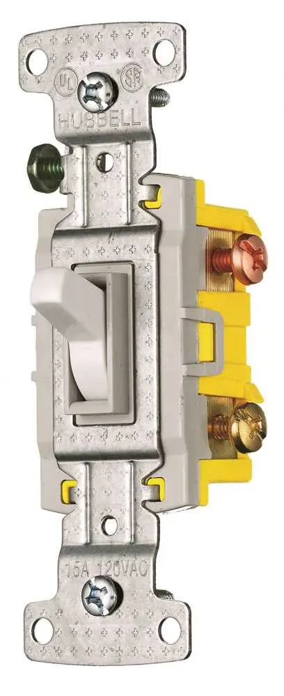 Toggle Switch 3 Way 15A 120V Ivory 1