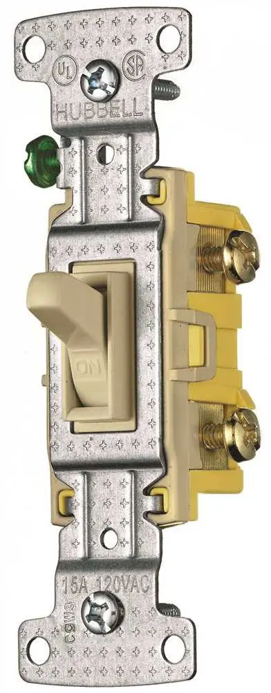Toggle Switch 3 Way Illuminated 15A Ivory 1