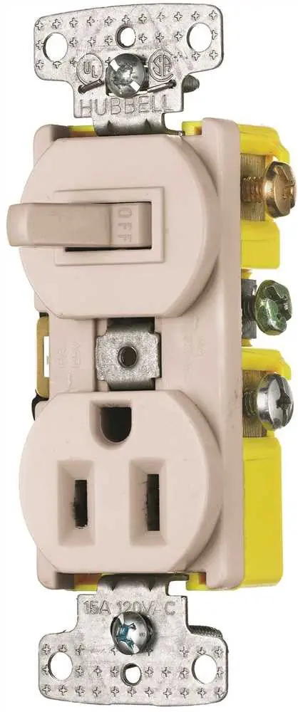Combo Switch-Receptacle 15A Almond 1