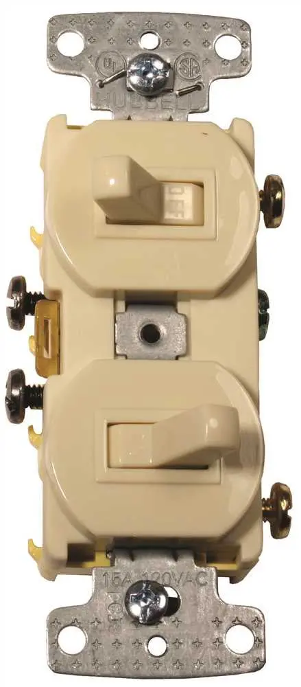 3 Way And Regular Toggle Switch Combo 15 Amp White 1