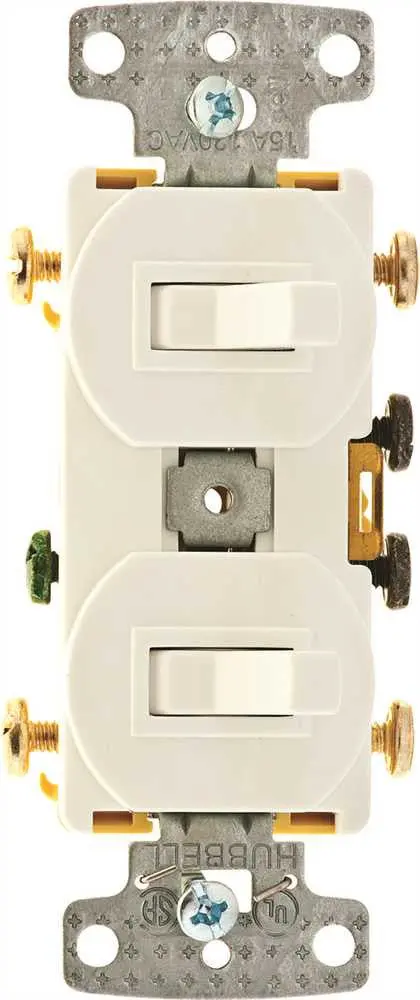 Switch Combo 2 To 3 Way Toggles 15 Amp White 1