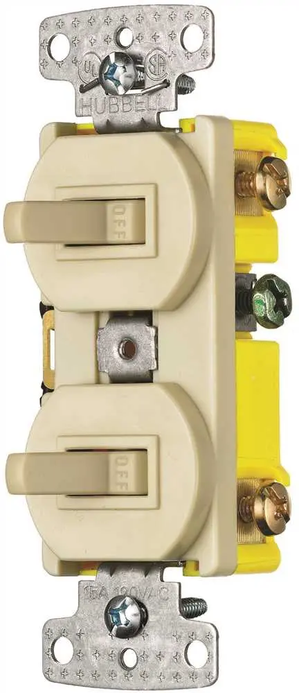 Switch Combo 2 To 3 Way Toggles 15 Amp Ivory 1