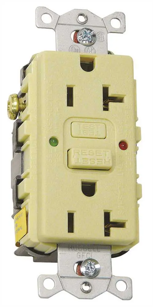 Gfci Self Test 20A Commercial Grade White 1