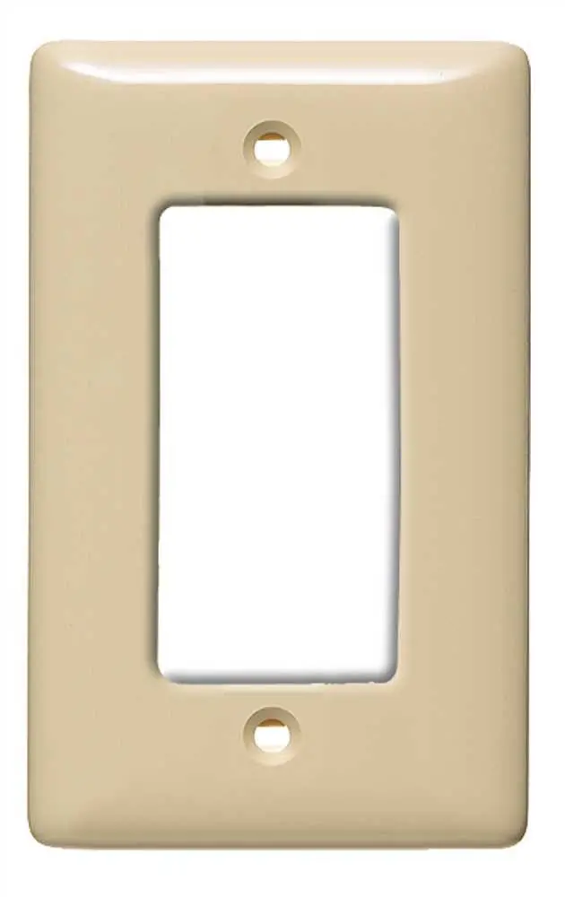 Decorator 1 Gang Wall Plate Ivory 1