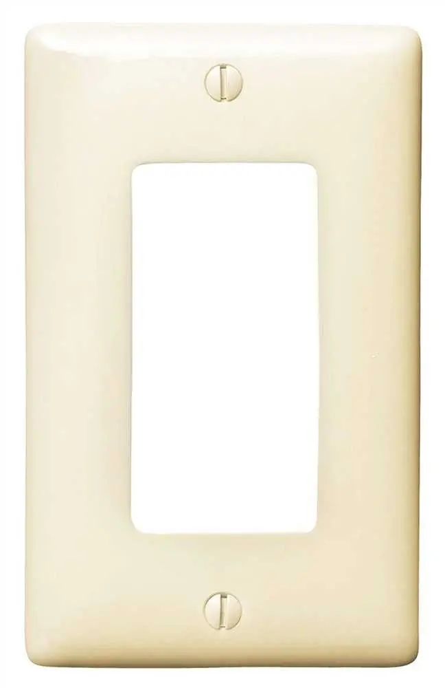Decorator 1 Gang Wall Plate Almond 1