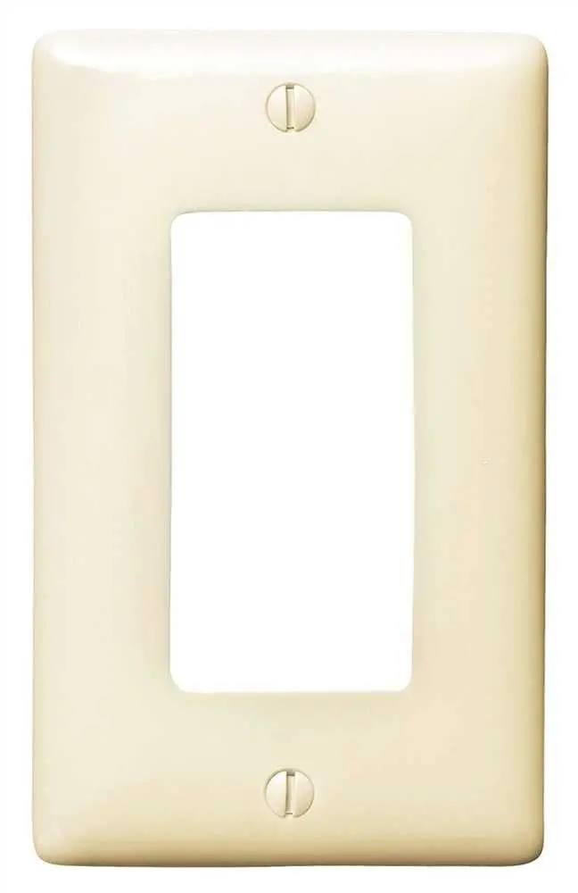 Decorator Wallplate Midi 1 Gang Almond 1