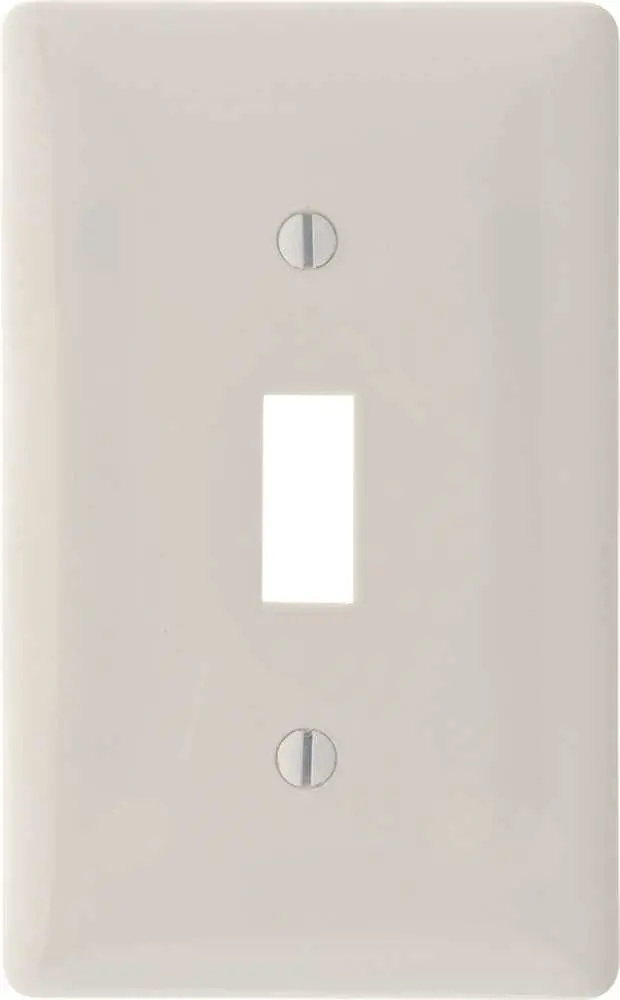 Wallplate Toggle 1 Gang White 1