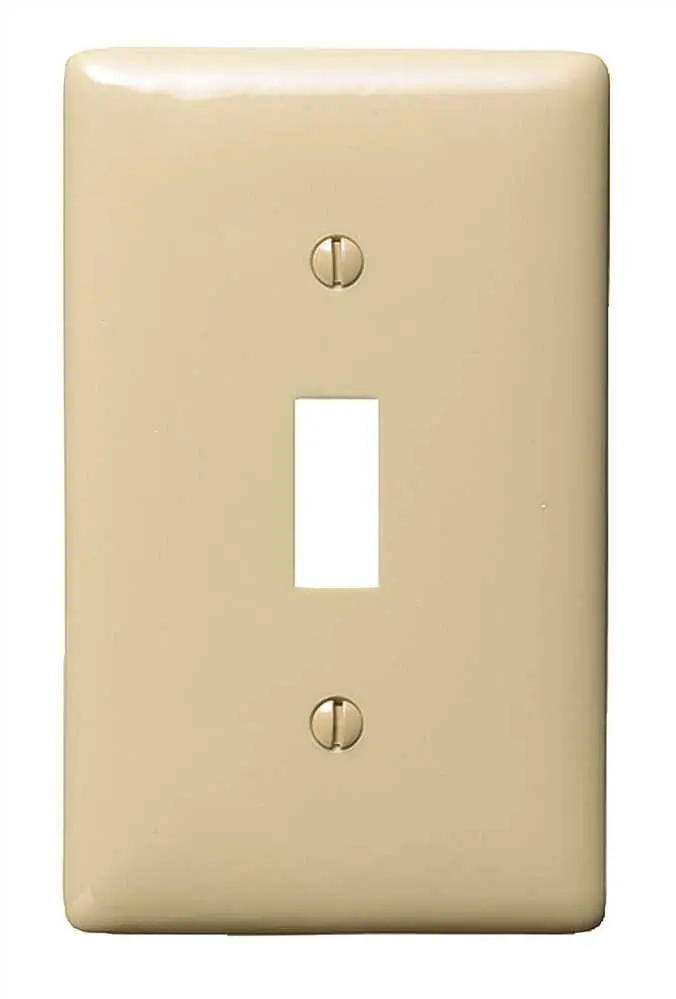 Wallplate Toggle 1 Gang Ivory 1