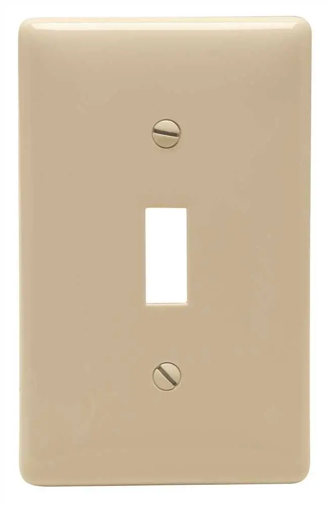 Wallplate Toggle 1 Gang Almond 1