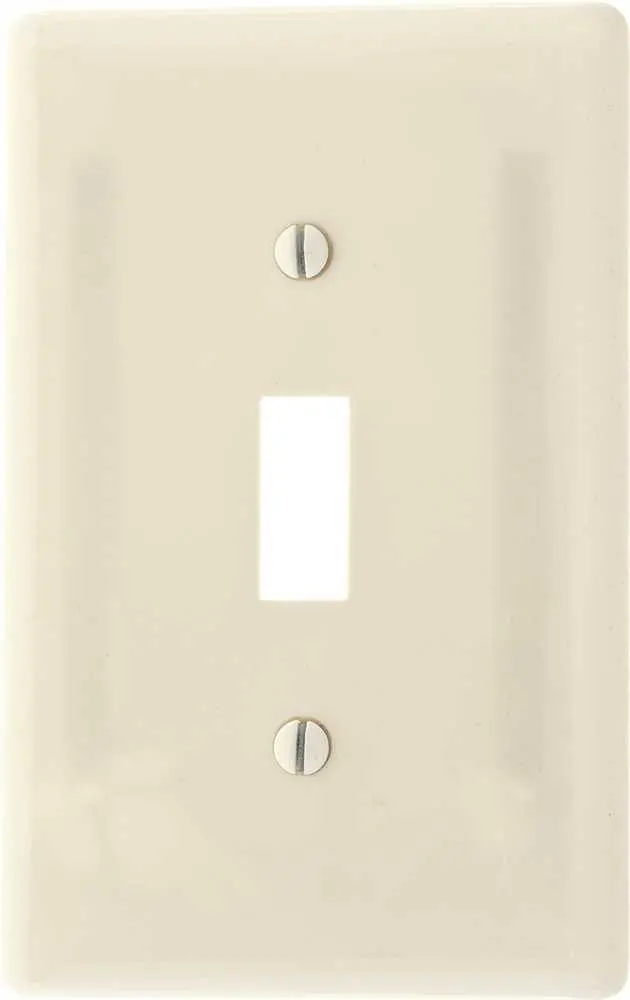 Wallplate Midi Toggle 1 Gang White 1