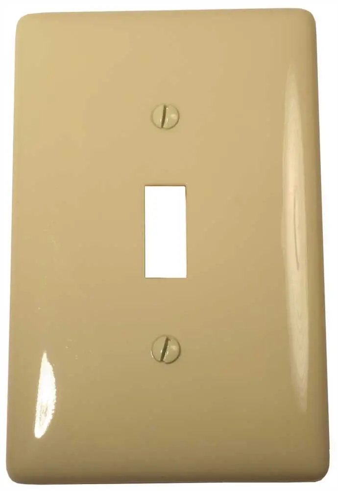 Wallplate Midi Toggle 1 Gang Ivory 1