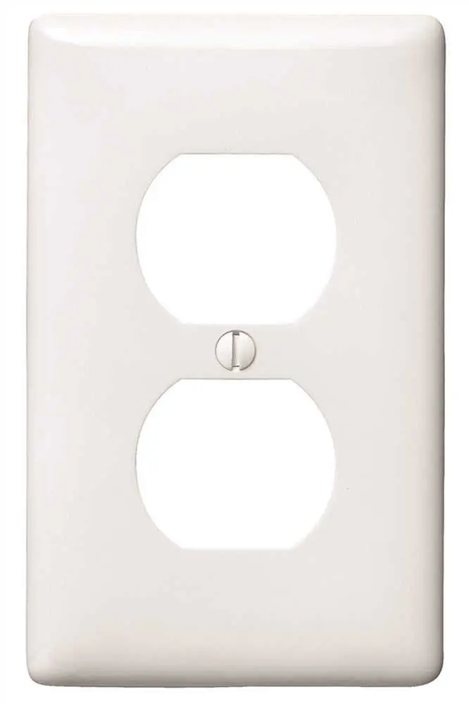 Wallplate 1 Gang Duplex White 1