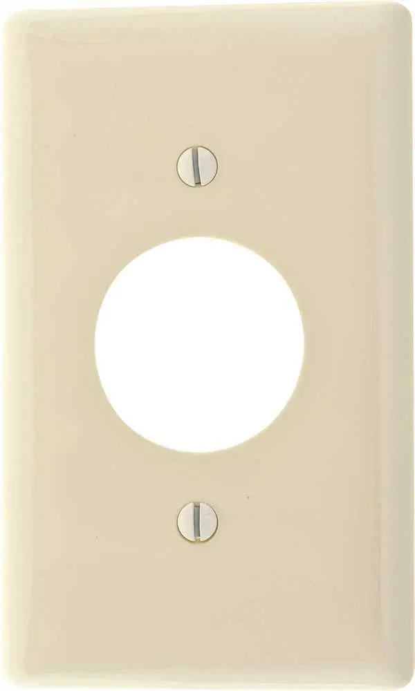 Wallplate 1 Gang Receptacle White 1