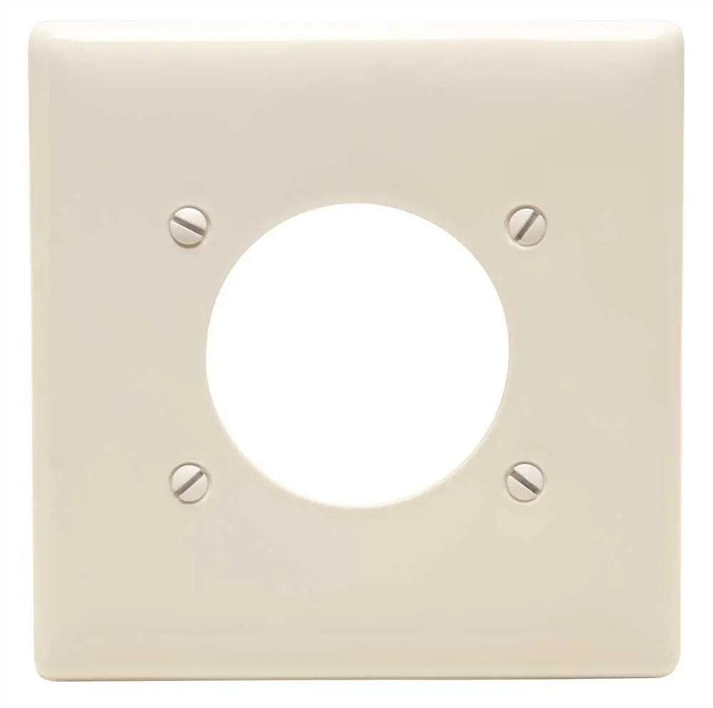 Wallplate 2 Gang Receptacle White 1