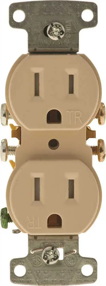 Tamper Proof Receptacle 15 Amps Ivory 1