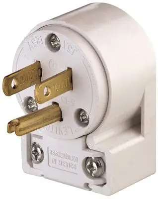 Leviton Commercial Grade Straight Blade Pvc Angle Grounding Plug 1