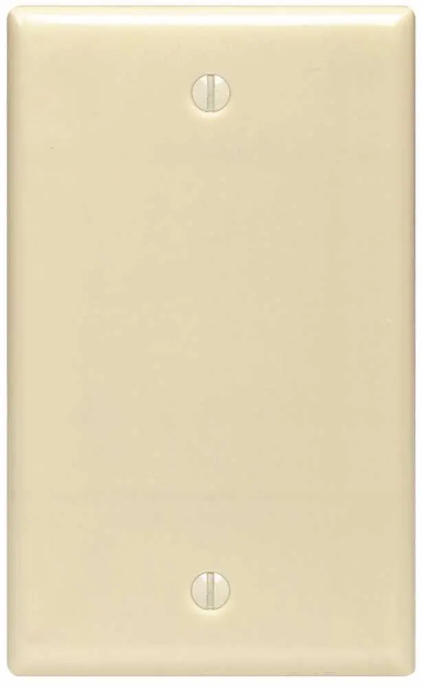 Blank Wallplate 1 Gang White 1