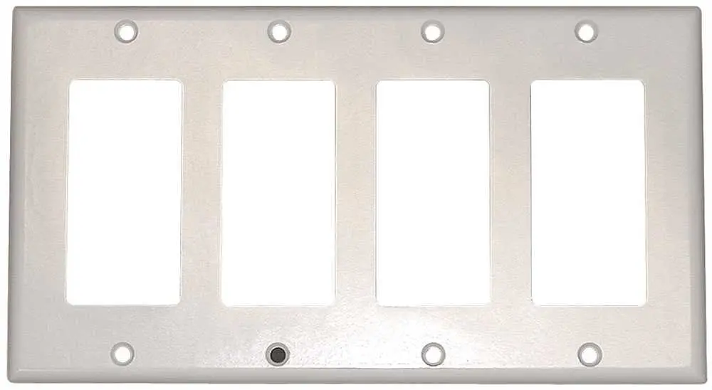 Decora Switch 4 Gang Plate White 1