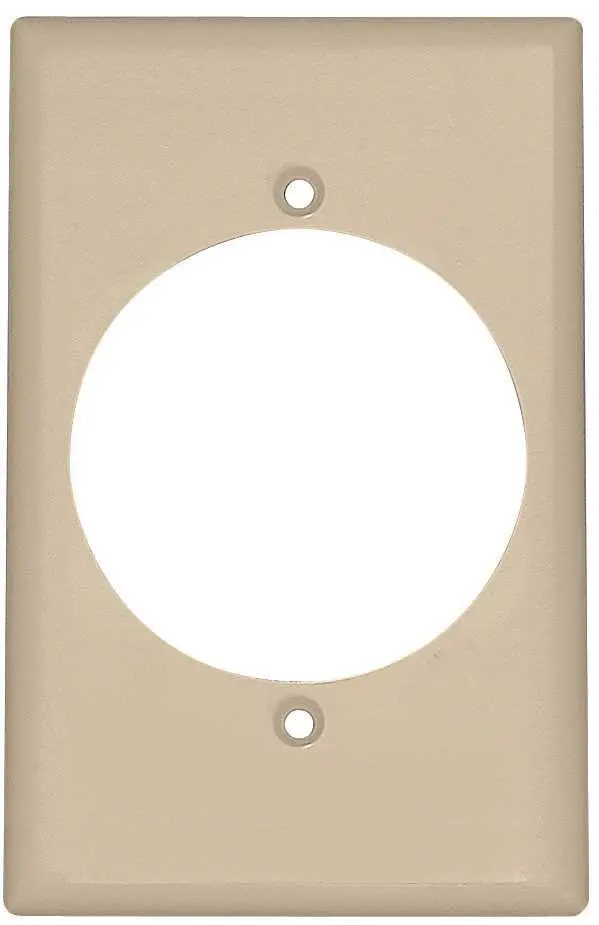 Flush Mount 1 Gang Wallplate White 1