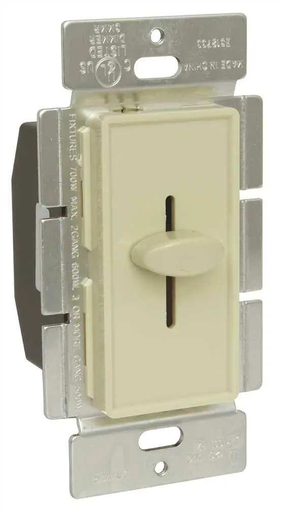 Dimmer-Slide, Single Pole,  Ivory 1
