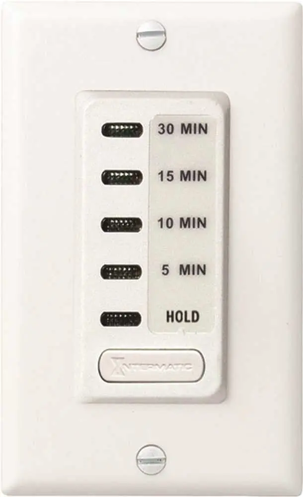 Intermatic Auto-Off Timer 5 To 30 Minute With Hold Feature White 1