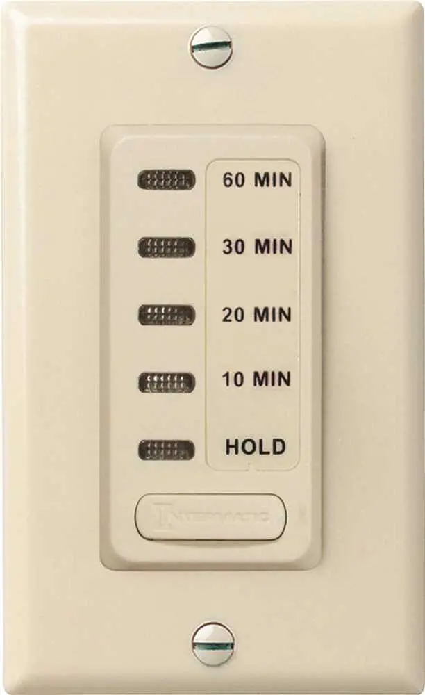 Intermatic Auto-Off Timer 10 To 60 Minute With Hold Feature Almond 1